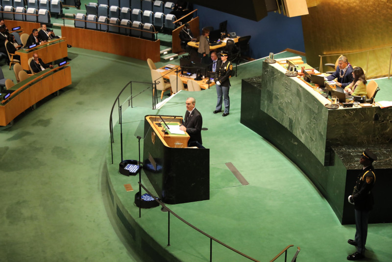 Abinader reclama en la ONU estabilidad en Haití por la seguridad nacional